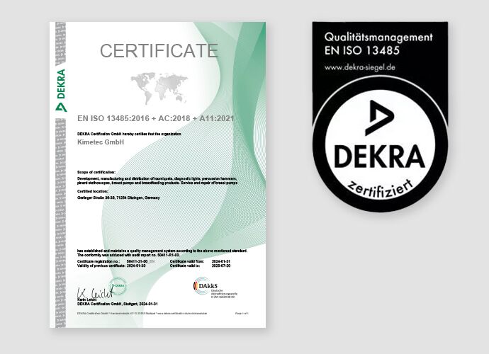 EN ISO 13485 certificate